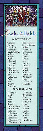 Books of the Bible Bookmark (Pkg of 25)