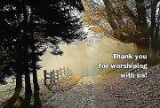 Thank You for Worshiping with Us! Postcard (Pkg of 25)