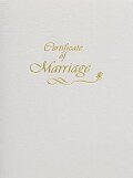 Contemporary Marriage Certificate Booklet with Service