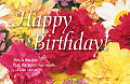 Happy Birthday Bouquet Postcard (Pkg of 25)