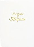 Contemporary Steel-Engraved Child Baptism Certificate (Pkg of 3)