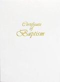 Contemporary Steel-Engraved Adult/Youth Baptism Certificate (Pkg of 3)