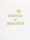 Contemporary Steel-Engraved Baby Dedication Certificate (Pkg of 3)