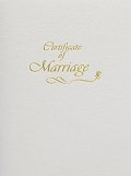 Contemporary Steel-Engraved Marriage Certificate (Pkg of 3)