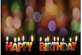 Happy Birthday Candles Postcard (Pkg of 25)