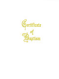 Traditional Steel-Engraved Adult/Youth Baptism Certificate (Pkg of 3)