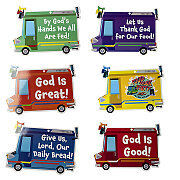 Vacation Bible School (VBS) Food Truck Party Decorating Mobiles (Pkg of 6)