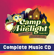 Vacation Bible School (VBS) 2024 Camp Firelight Complete Music CD